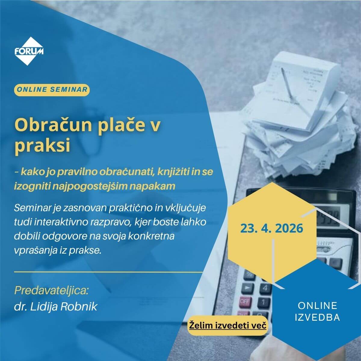 Forum Media 4 Obračun plače v praksi