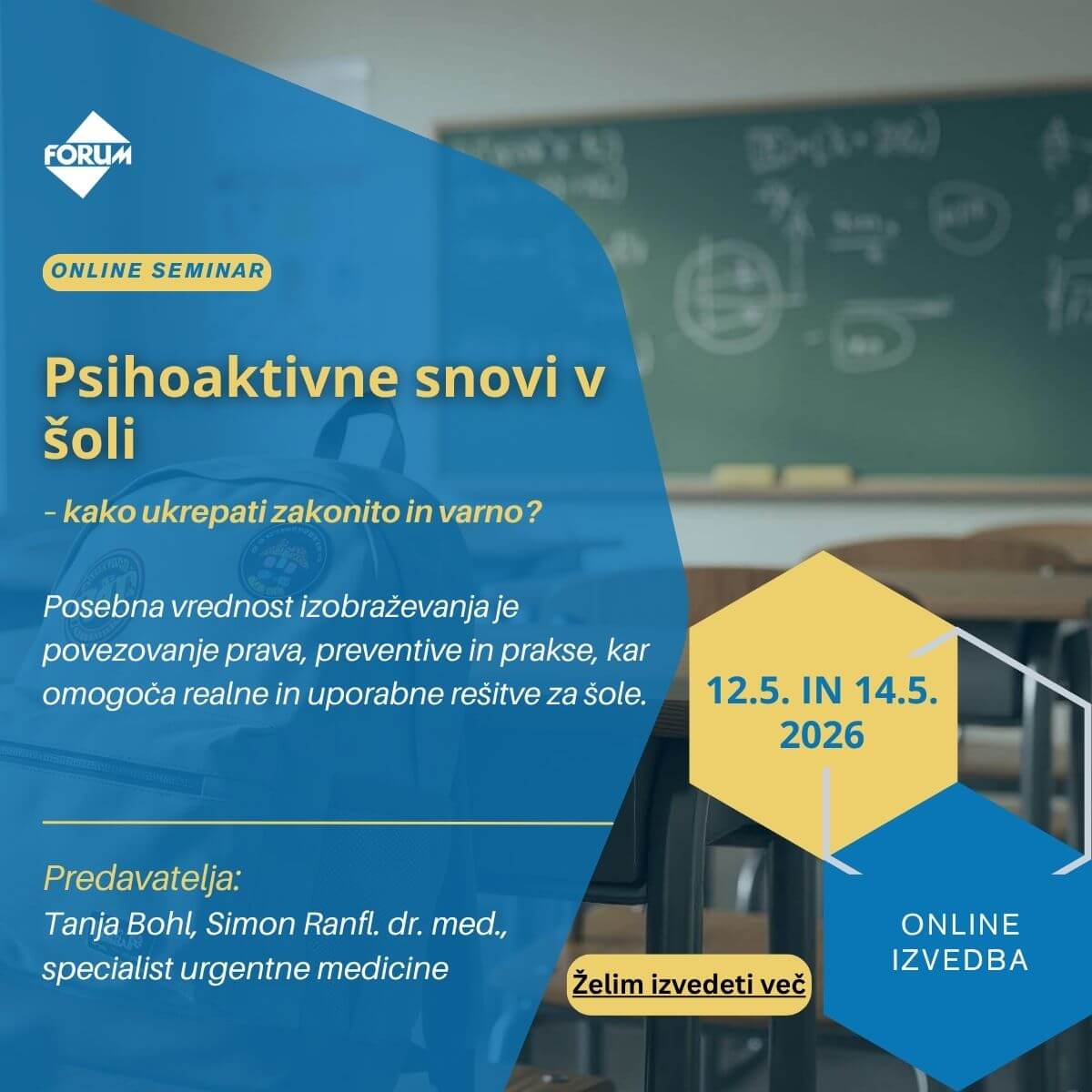 Forum Media 7 Psihoaktivne snovi v šoli