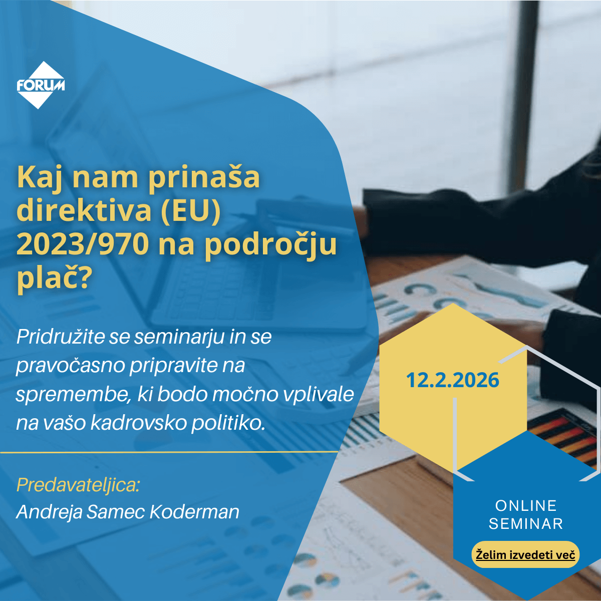 direktiva (EU) 2023/970 na področju plač, seminar