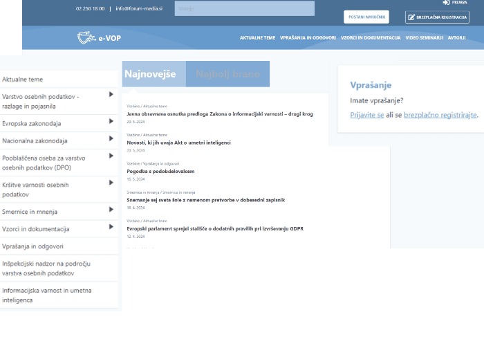 Portal e-VOP, prednosti
